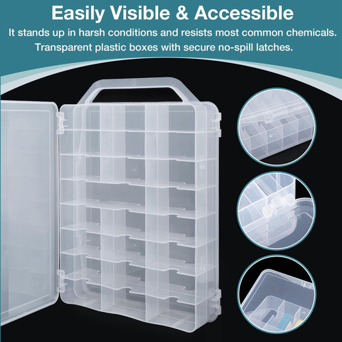Organizador De Costura Dupla Face Com 46 Grades, Bobina