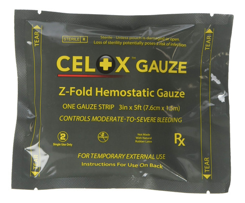 Celox Gasa Z-fold (3 Pulgadas X 5 Pies (3.0 in X 4.9 ft))