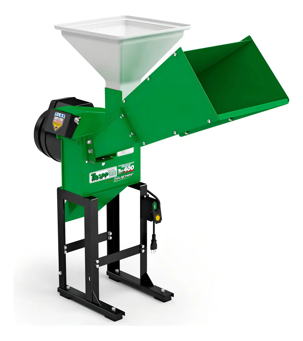 Triturador Forrageiro Trapp TRF-400 2CV Monofásico Bivolt 127/220V Picador de Capim Milho Cana Ração Moedor de Grãos Cereais Quirera
