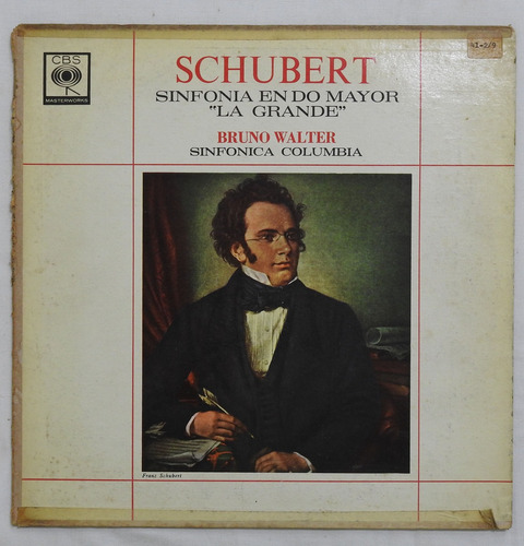 Schubert Sinfonía En Do Mayor La Grande Walter Vinilo (vg)
