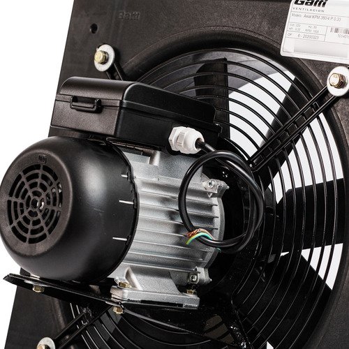 Imagen 3 de 10 de Extractor De Aire Axial Industrial 45 Cm P/ Pared Aro Plástico Gatti Ventilación
