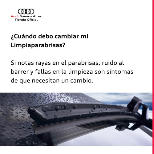 Juego De Escobillas Delanteras Audi A3 2013 Al 2021