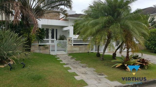 Imagem 5 de 15 de Casa Na Barra Da Tijuca, Condomínio Fechado 660m2 - Piscina - Cs1060