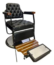 Comprar Kit3 Cadeira De Barbeiro Reclinável Creta Black - Pé Redondo