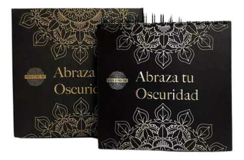 Libro Para Pintar Mandalas Abraza Tu Oscuridad, Hojas Negras