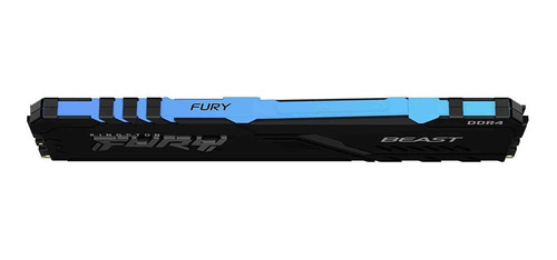 Imagen 4 de 5 de Memoria Ram Kingston Fury Beast Ddr4 16gb 2666 Negro Rgb