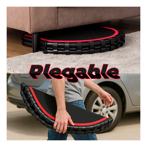Trampolín Fitness Con Soporte, Ligas Y Plegable 1 Mt