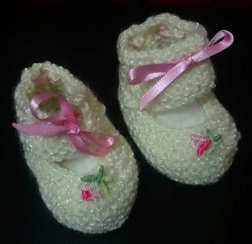 Zapatos Tejidos Para Bebe, Nuevos