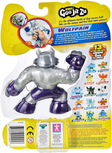 Heroes Of Goo Jit Zu Wolfpain Crunchy Hero Pack Original