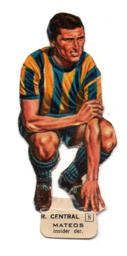 Figurita Rosario Central Silueta Futbol 1969 Idolos Mateos (Usado)