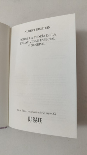 Sobre La Teoria De La Relatividad Esp. Y Gral.-einstein-(70) (Usado)