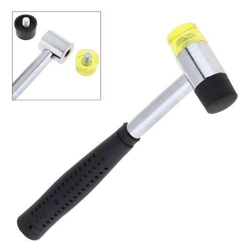 Martillo Doble Cara Artesanías Cuero + Tabla De Corte Pvc