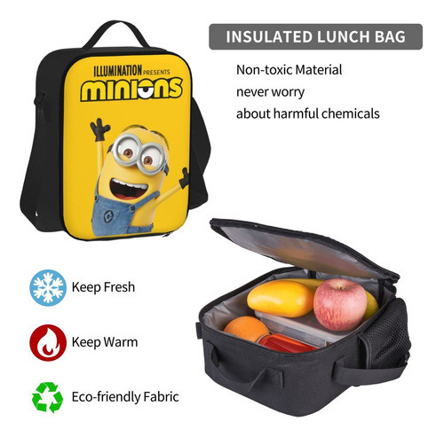 Set De Mochilas Minions De 3 Piezas Con Lonchera Escolar Color Style1