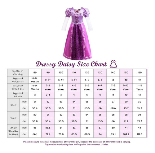 Vestido De Disfraz De Princesa Con Trenza De Pelo Largo Y De