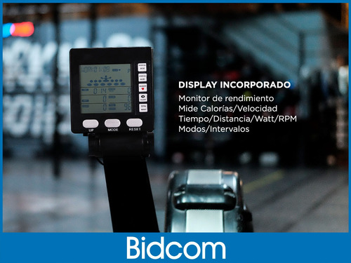 Simulador De Remo Plegable Profesional Aire Fitnes Gym