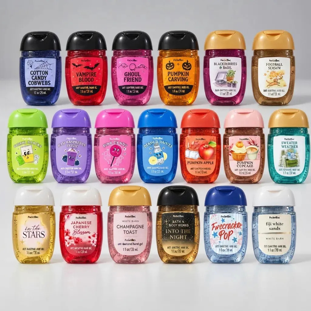 20 Piezas De Gel Antibacterial Bath And Body Works Fragancia Mix- Se Envia Aromas