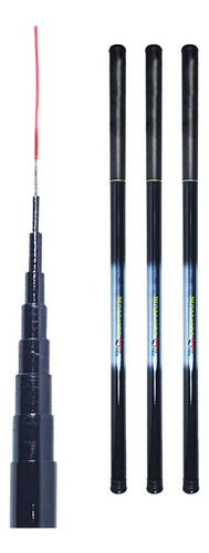 Kit 3 Vara Telescópica Pesca Way Fishing Pentium 4109 4,10m