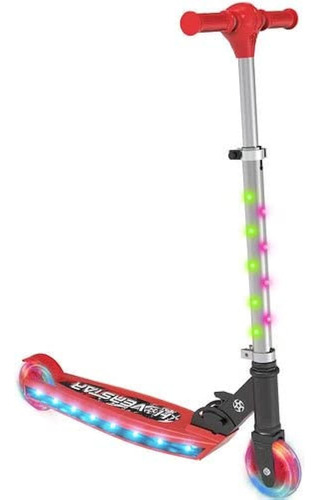 ~? Kick Scooter Para Niños, Colorido Led Iluminado Scooter, 