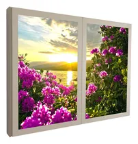 Comprar Ccretroiluminados Atardecer Ventanas Falsas Cuadros
