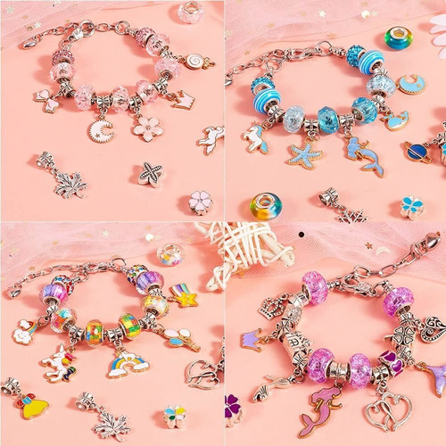 Set Para Hacer Pulseras Diy Charm Con Caja