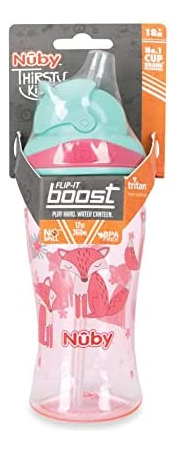 Copa Nuby Thirsty Kids Sin Derrame, Boost, Flip-it, Tritan