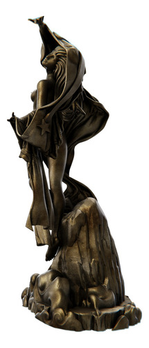 Estátua Nix Personificação Da Noite - Versão 2 Cor Cor Ouro Velho