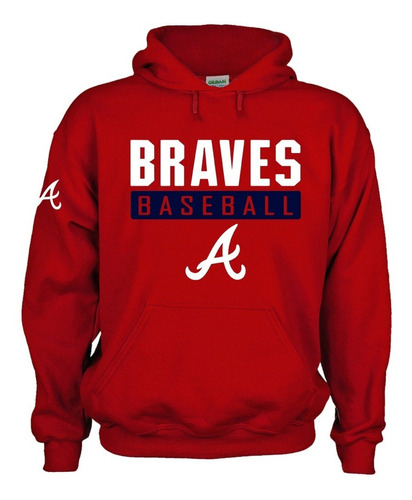 Sudadera Capucha Braves Bravos Atlanta Baseball Mlb Mod. L