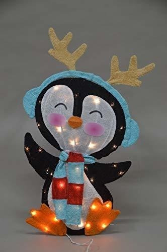 Productworks Candy Cane Lane Penguin Christm Preiluminado De