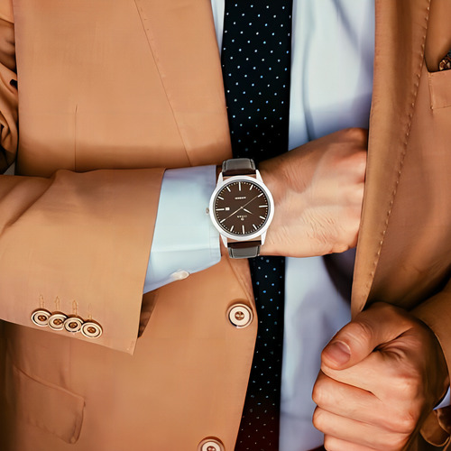 Titan Workwear - Reloj De Vestir Para Hombre: Cuarzo, Resistente Al Agua, Con Correa De Acero Inoxidable O Cuero