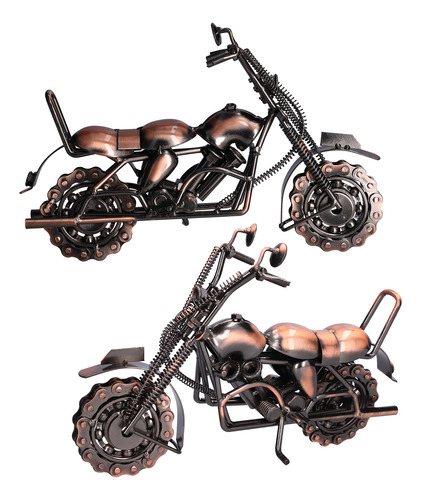 Modelo De Motocicleta Retro Toys, Tamaño Grande, Bronce, Clá