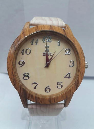 Reloj Tipo Madera Unisex Elegante Toda Ocasión Envio Gratis