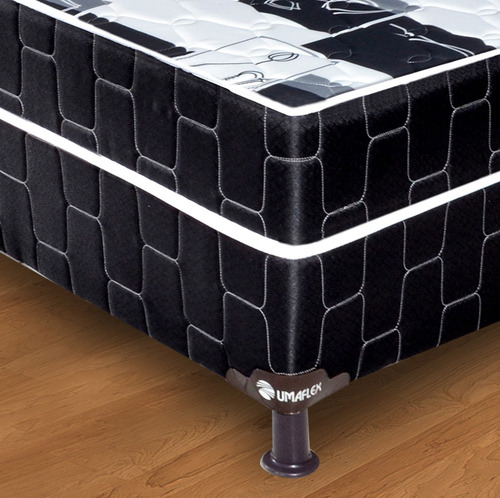 Umaflex Top Preto/Branco Berço 188 cm 88 cm Não