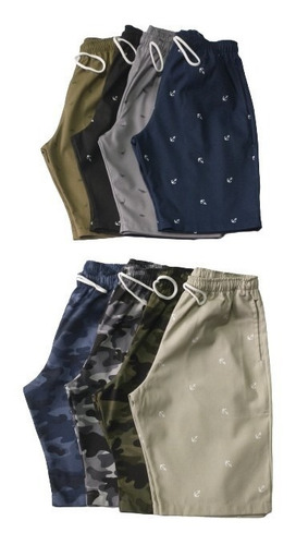 Imagen 3 de 7 de Bermuda Gabardina Shorts Para Niño Nene Con Bolsillos