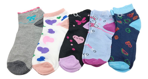Tines Dama Moda Calidad Cómodo Algodón Unitalla Pack 5 Pares