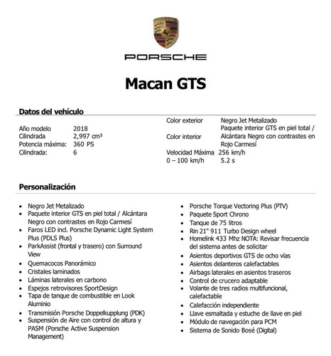 Porsche Macan 3.0 Gts At