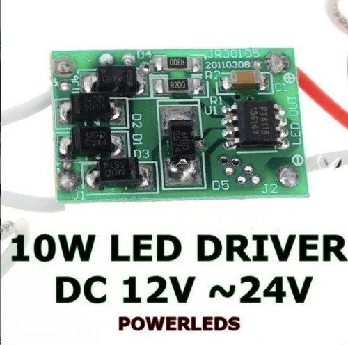 Led Driver Para 9 Leds En Serie De 1w Con Entrada A 12v