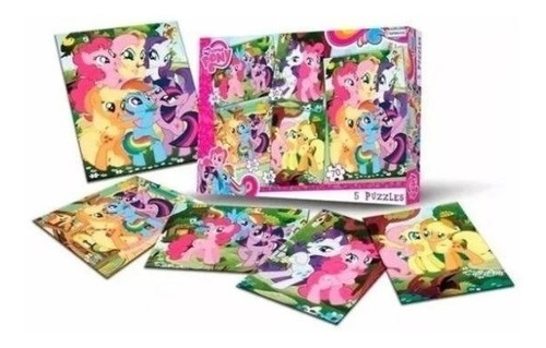 5 Puzzles My Little Pony Tapimovil 9319