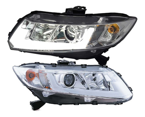 Farol Led Drl Honda Civic G9 2012 2013 2014 2015 2016 Cromo