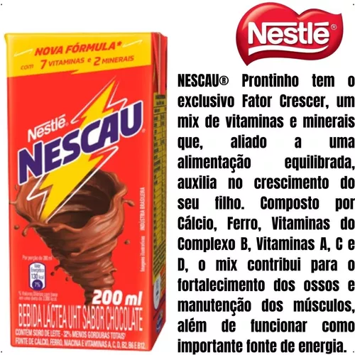 Bebida Láctea Nescau Prontinho 200ml Toddynho Achocolatado