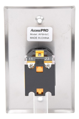 Accesspro, Botón Tipo Hongo Color Verde No, Nc, Com, Apbhvc