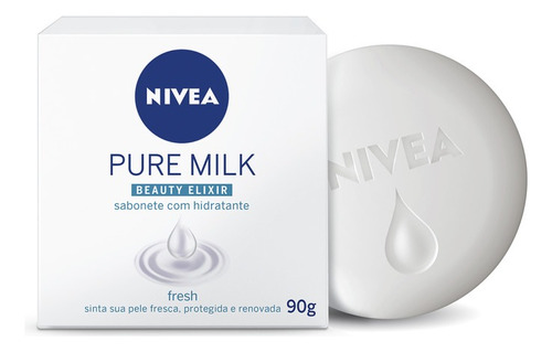 Sabonete Em Barra Pure Milk Fresh 90g Nivea