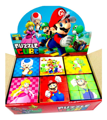 Cubo Rubik 3x3 Mario Bros Personajes Para Niños