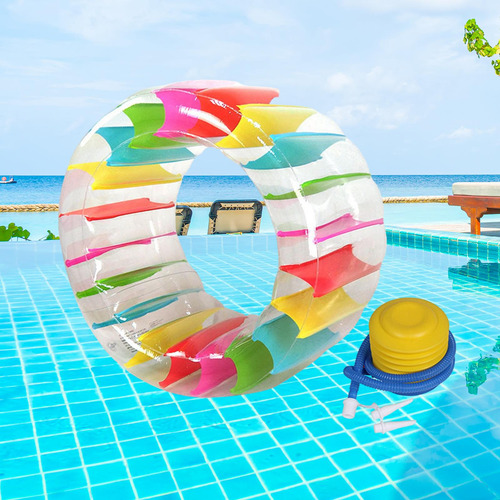 Rueda Inflable Para El Agua, Flotador Colorido 165cmx80cm