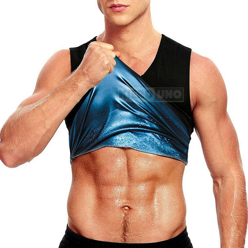 Imagen 1 de 5 de Faja Musculosa Camiseta Deportiva Reductora Sauna Hombre