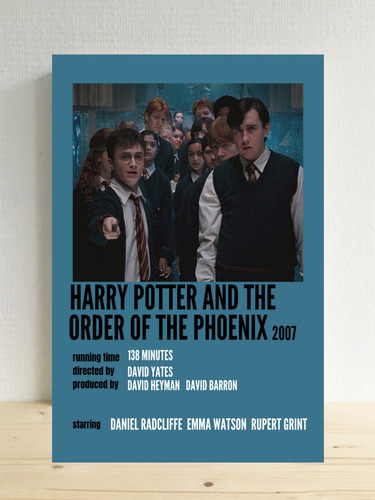 Cuadro Harry Potter Y La Orden Del Fenix Regalo 20x30