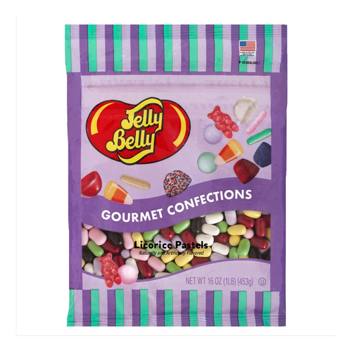 Pasteles De Regaliz Jelly Belly - Bolsa Resellable De 1 Libr