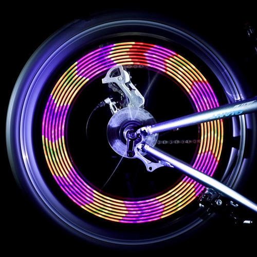 2 Ruedas De Bicicleta Luces Impermeables Llanta De