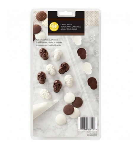 Molde Choco Mini Calaveras X24 Cavidades - Wilton