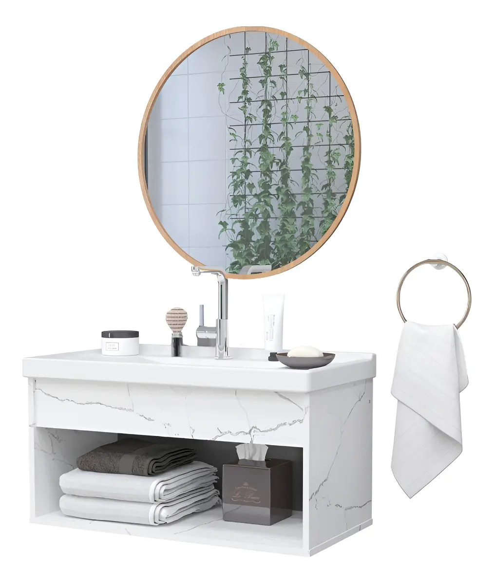 Riverzza Zoff Móveis Para Banheiro de 63cmx31cmx315cm Cor Branco