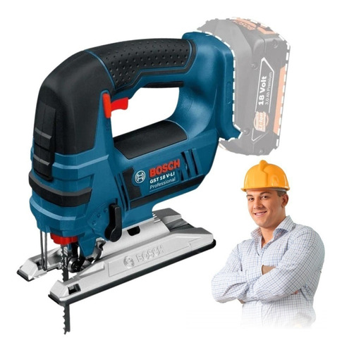 Sierra Caladora A Batería Bosch Gst 18v-li S/cargador Ni Bat